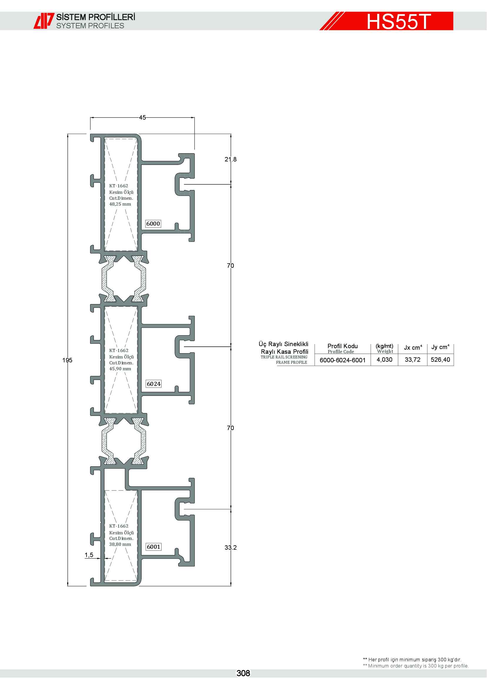 HEBESCHİEBE SÜRME ALÜMİNYUM 15